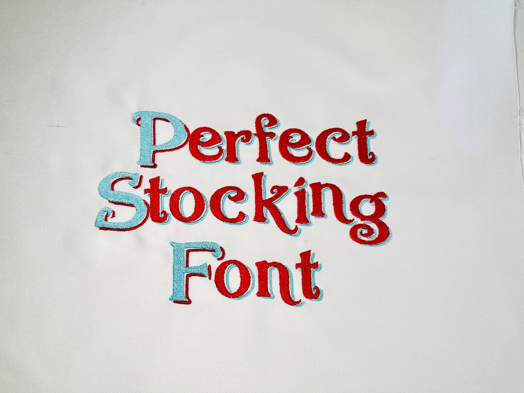 Christmas Stocking Font Machine Embroidery Designs Fairytale Magic ...