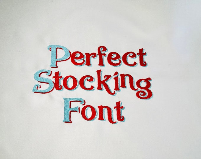 Christmas stocking font machine embroidery designs fairytale magic Shadow Font alphabet mini from 1 up to 2.8 inches monogram BX included