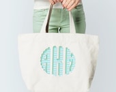Scalloped Circle Monogram Striped Shadowed FONT machine embroidery designs, classic three letter round monogram letters in many sizes, BX