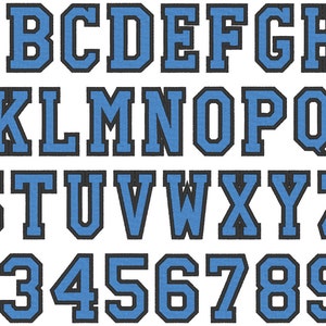 High school varsity collegiate block mini Font machine embroidery designs many sizes BX font embroidery sport alphabet monogram