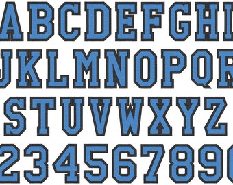 High school varsity collegiate block mini Font machine embroidery designs, many sizes, BX font embroidery sport alphabet monogram