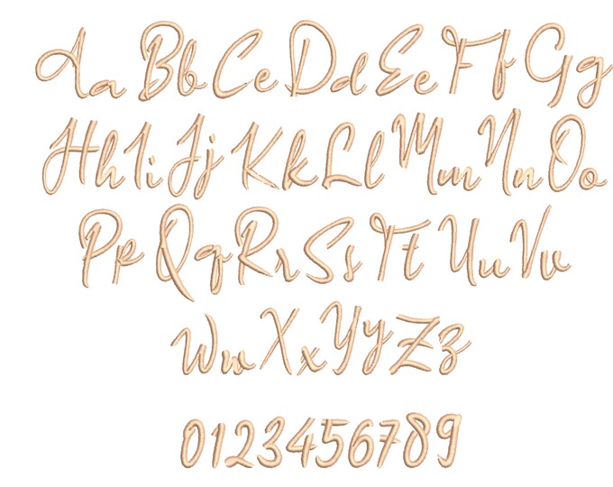 Married couple hoodies handwritten cursive Font alphabet machine embroidery designs sizes from 1.6 thru 8.6 inches, monogram name letters BX