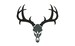 Buck deer skull silhouette machine embroidery designs many mini sizes (.pes .hus .dst .vp3 .vip .xxx .exp .jef) fill stitch embroidery 