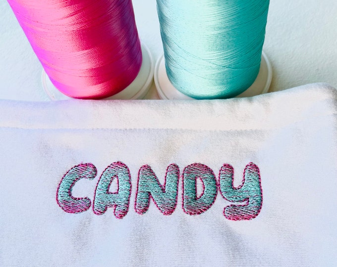 Full ombre gradient rainbow retro Font fill stitch alphabet machine embroidery designs sizes 1.2 thru 4.6 inches kids name monogram, BX