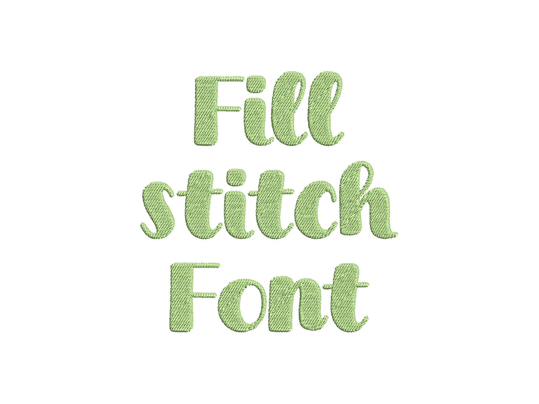 Vintage Retro Handwritten Type Font Fill Stitch Alphabet Letters ...