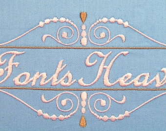 Kalligraphie Bordüre Locken Schrift Monogramm Rahmen Maschinenstickerei Designs mehrere Größen Monogramm Name Swirl Curl Rahmen Umrandung