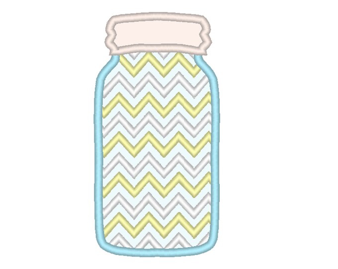 Mason Jar Chevron monogram BX also ALL other (.pes .hus .dst .vp3 .vip .xxx .exp . jef)  - embroidery monogram embroidery design