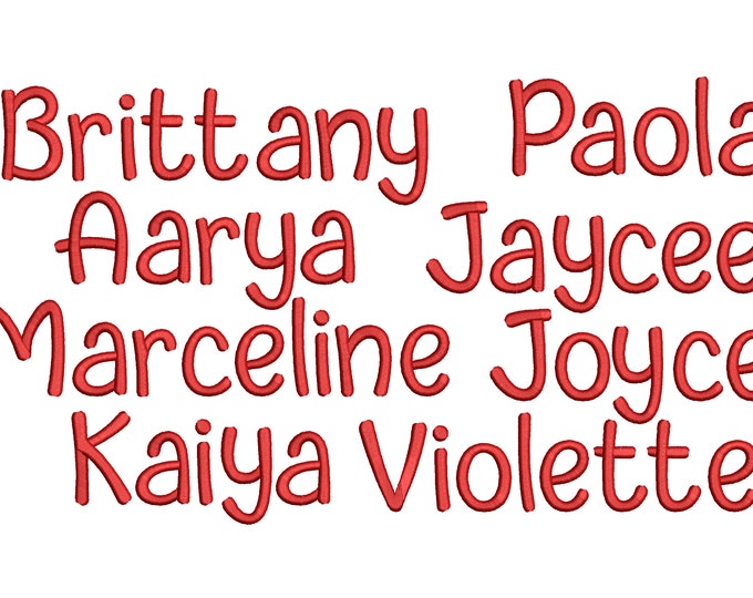 Satin stitch classy Font machine embroidery designs alphabet mini sizes less than 1inch up to 3" uppercase, lowercase, BX and other formats