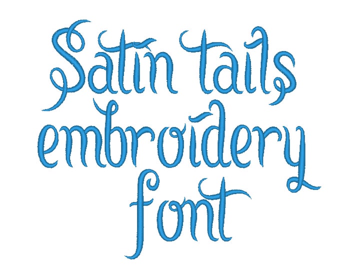 Satin stitch tail MINI Font curl alphabet machine embroidery designs assorted sizes monogram kids name letters fairytale cute font design BX