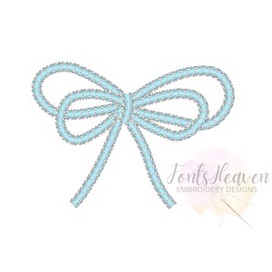Rope Bow Double Light Bow Classic Monogram Pretty Add-on - Etsy