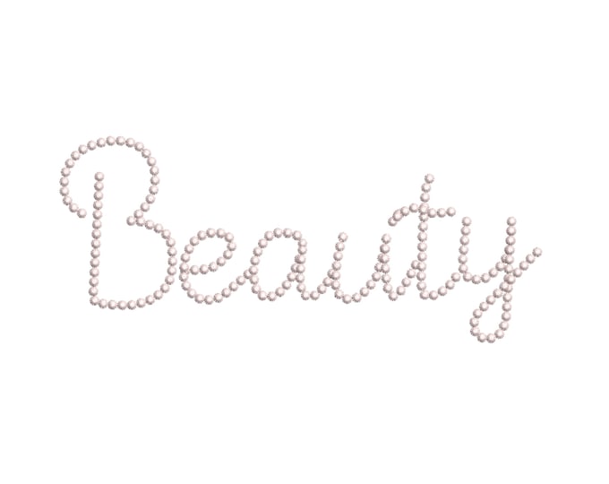 Awesome Pearl stitch script handwritten cursive Font alphabet machine embroidery designs from 1.6 thru 4.7 inches, girl monogram name BX