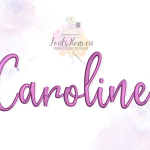 Modern script handwritten cursive Font alphabet letters machine embroidery designs 1.2&quot; thru 5.5&quot; inches, kids name monogram personalize, BX