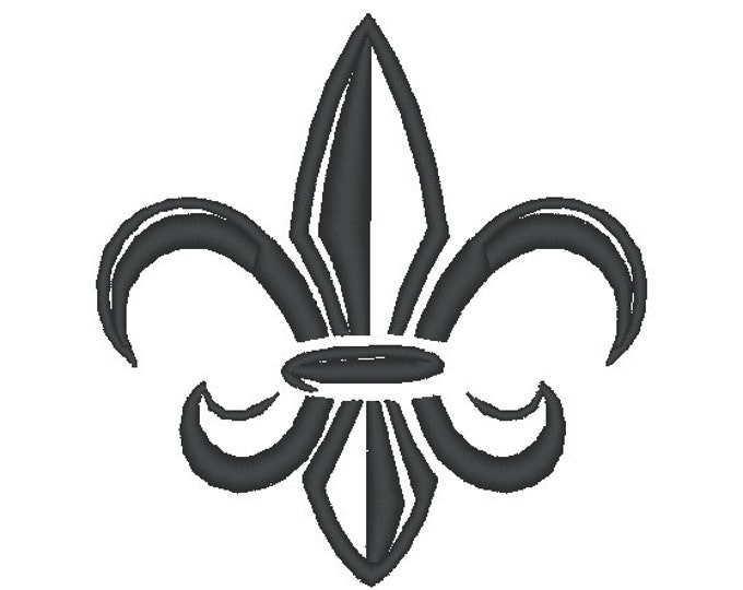 Fleur de Lis tribal, many mini sizes (.pes .hus .dst .vp3 .vip .xxx .exp .jef)  - embroidery fill stitch embroidery design