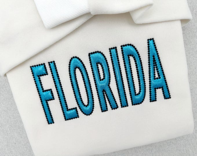Collegiate Athletic Narrow FONT Applique Pearl stitch outline Alphabet machine embroidery designs Big sizes 3 up to 7.6 inches Monogram BX