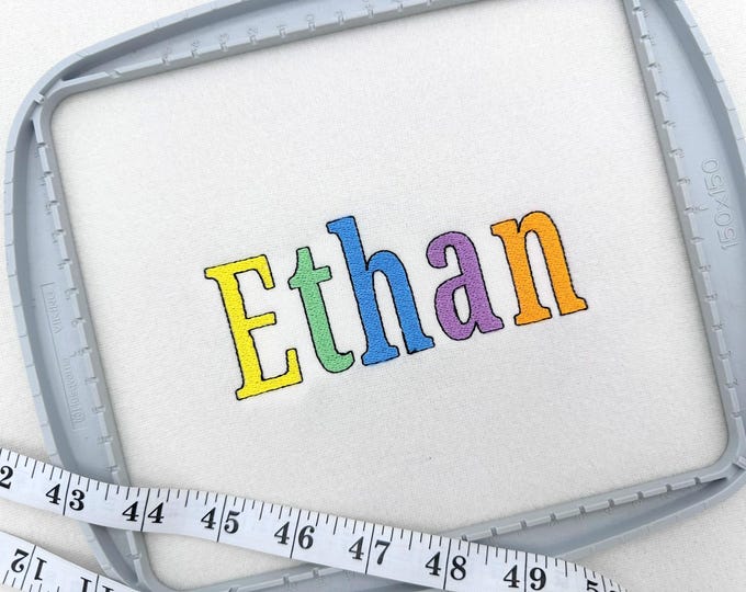 Block Font monogram alphabet with outline machine embroidery designs alphabet letters monogram sizes from 1 thru 4 inches, BX included