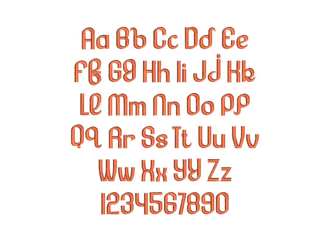 Mini Letter Design Retro Ribbon Straight FONT Monogram Alphabet Baby Mini Letters Satin ...