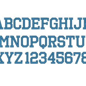 Software and Sport collegiate Athletic MINI Font machine embroidery designs in many mini tiny sizes INSTANT DOWNLOAD satin stitch alphabet