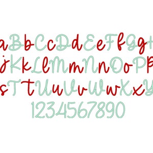 Sweatshirt wedding script handwritten cursive Font satin stitch alphabet machine embroidery designs from 0.6 thru 4 inches, monogram name BX