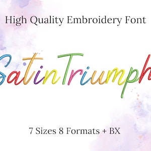 Satin Stitch script handwritten cursive Font alphabet machine embroidery designs in mini sizes 0.9 up to 3.8 inches, kids monogram name BX