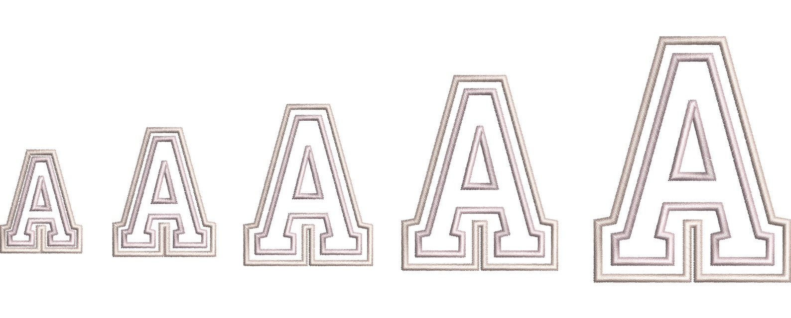 Nice Sport Font Two Outlines, Double Outline Alphabet Machine ...