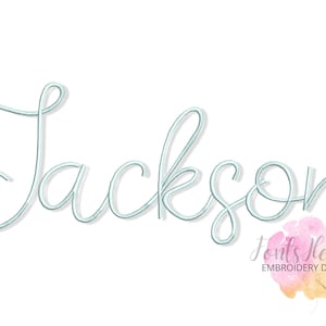 Diseños de bordado a máquina con letras del alfabeto cursivas manuscritas modernas de 1,2" a 5,5" con monograma de nombre infantil personalizable, BX
