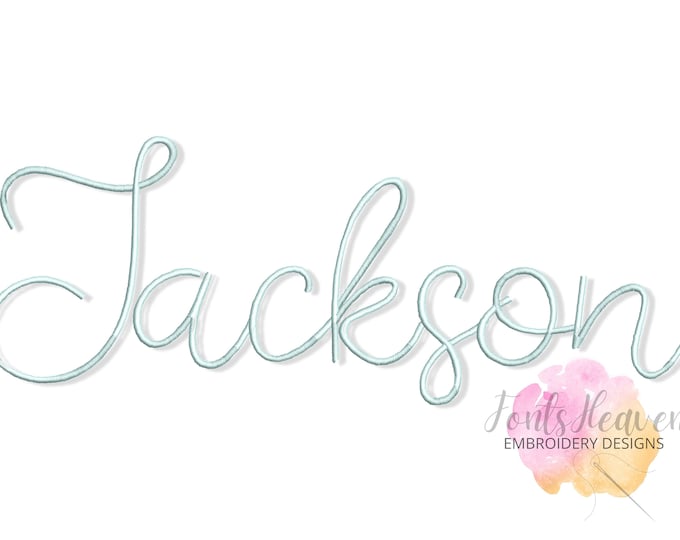 Modern script handwritten cursive Font alphabet letters machine embroidery designs 1.2" thru 5.5" inches, kids name monogram personalize, BX
