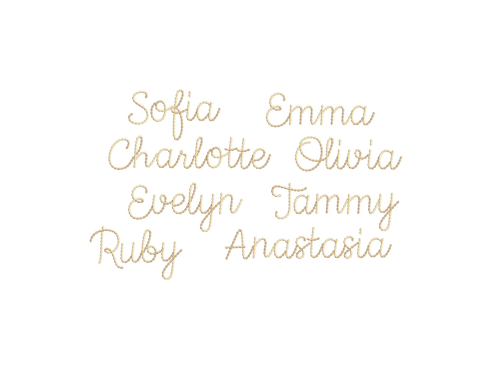 Needlework Font Needlework Script FONT Handwritten Font Hand Stitch Effect Alphabet ...
