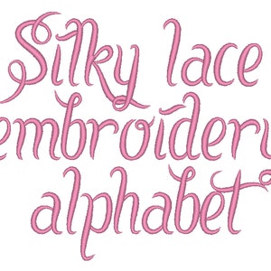 Satin tails Cute MINI Font machine embroidery designs, monogrammed, alphabet, letters INSTANT DOWNLOAD Mini sizes