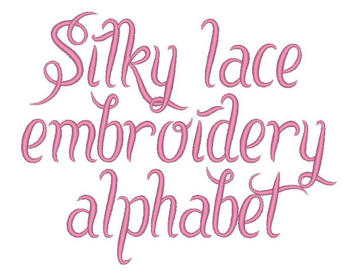 Satin tails Cute MINI Font machine embroidery designs, monogrammed, alphabet, letters INSTANT DOWNLOAD Mini sizes