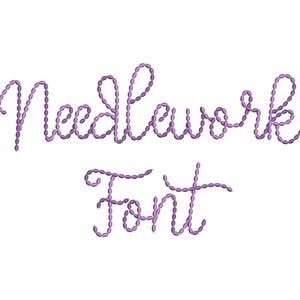 Fuente de escritura a mano con efecto de puntada a mano, letras de monograma para bordado a máquina, diseños para niños y bebés, de 1 a 3 pulgadas