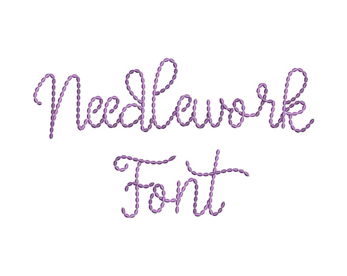 Needlework script FONT handwritten Font hand stitch effect kids baby alphabet machine embroidery designs monogram letters sizes 1 up to 3 in