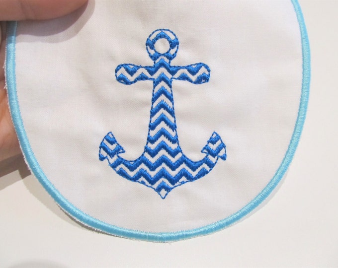 Anchor Chevron, nautical anchor chevron silhouette machine embroidery designs many mini sizes from 1.5 inches seaside ship boat anchor