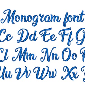 Annabelle Monogram Font whole alphabet uppercase and lowercase machine embroidery designs assorted mini sizes children kids baby BX included