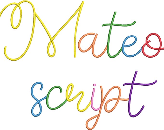 Modern script handwritten cursive Font alphabet letters machine embroidery designs 1.2" thru 5.5" inches, kids name monogram personalize, BX