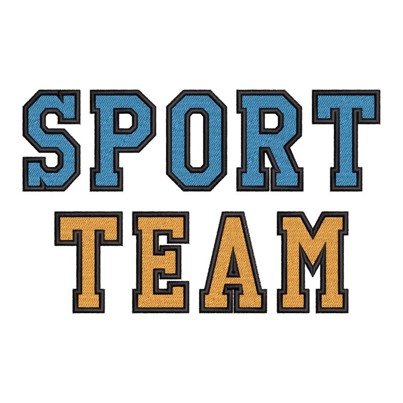 High school varsity collegiate block mini FONT fill stitch machine embroidery designs sizes 0.5 up to 4 inch sport alphabet monogram BX image 3