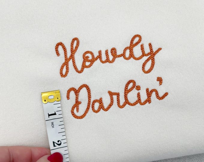 Rope Stitch handwritten script curl FONT cowboy kids baby mini Alphabet machine embroidery design mini sizes 0.7 up to 1.4 inch BX