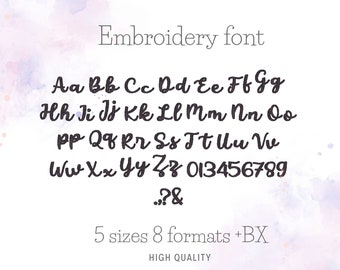Modern Whimsy   Font alphabet letters machine embroidery designs 0.6" thru 2.7 " inches, kids name monogram personalize, BX