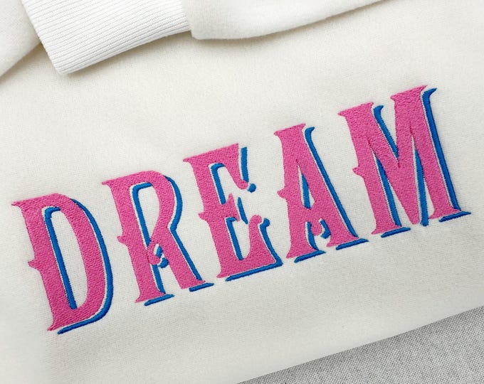 Classic Monogram Drop Shadow FONT Machine Embroidery Designs 2 color Alphabet Letters Fill Stitch sizes 1.8 up to 4.3 inches BX