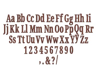Block Font monogram alphabet with outline machine embroidery designs alphabet letters monogram sizes from 1 thru 4 inches, BX included