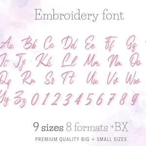 Letras do alfabeto modernas, escritas à mão, cursivas, desenhos de bordado à máquina em vários tamanhos de 1 a 7 polegadas, moletom com capuz Mama, BX