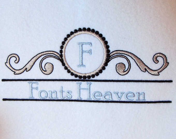 Vintage Calligraphic Border Corner Decoration & Elements, Wedding Gifts Monogram machine embroidery design, monogram curl frame border