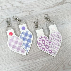 Pattern detail for Leopard print Split Heart Eyelet and Key Fob Snap Tab keychain in the | friends Instant Download By Fonts Heaven Embroidery Format PES HUS DST JEF EXP VP3 XXX EXP
