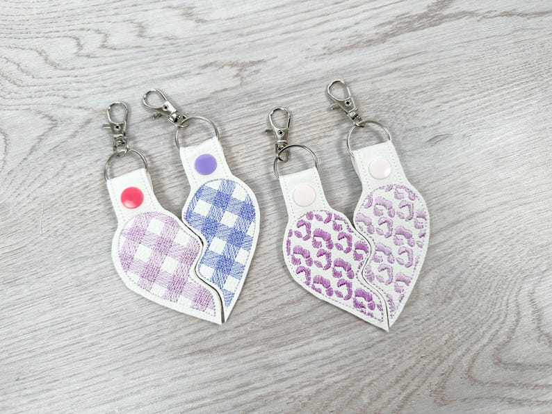 Pattern detail for Leopard print Split Heart Eyelet and Key Fob Snap Tab keychain in the | friends Instant Download By Fonts Heaven Embroidery Format PES HUS DST JEF EXP VP3 XXX EXP