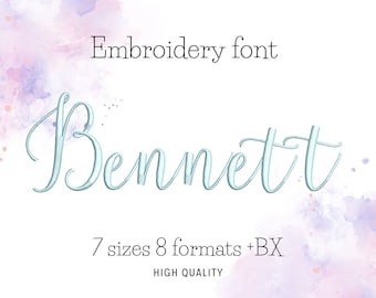 Modern script handwritten cursive Font alphabet letters machine embroidery designs 0.8" thru 3.2" inches, kids name monogram personalize, BX