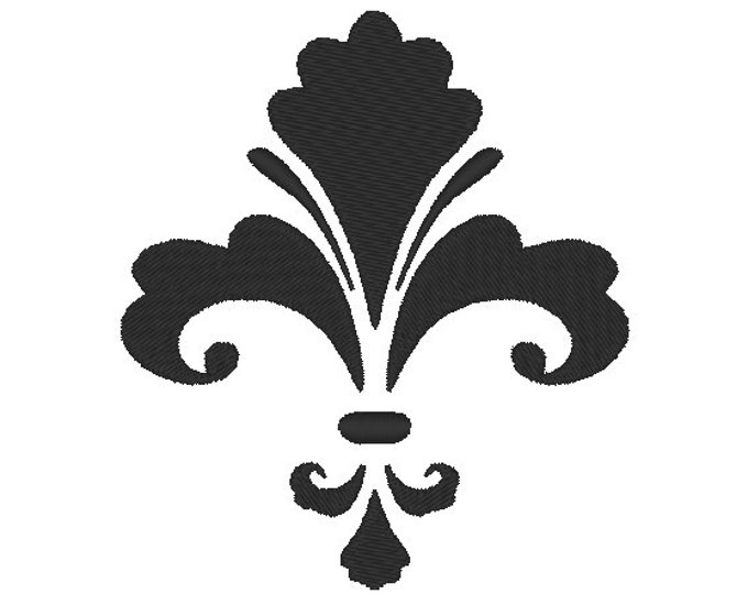 Floral fleur de lis fill designs, many mini sizes (.pes .hus .dst .vp3 .vip .xxx .exp .jef)  - embroidery fillstitch embroidery design