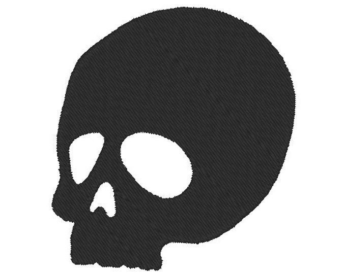Simply mini skull outline fill designs many sizes from 1.3 up to 4" skull silhouette machine embroidery designs simple head Halloween