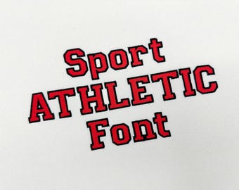 Athletic Collegiate Block mini FONT sport Alphabet Monogram fill stitch machine embroidery design many sizes and embroidery formats BX
