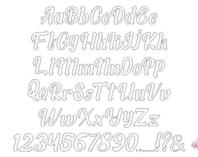 Vintage retro handwritten outline raggedy edge  Font alphabet letters machine embroidery designs 1.5 thru 4.1 inches, mom monogram also BX