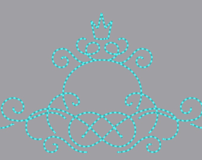 Princess Royal regal little Font Monogram frame with crown princess queen weeding machine embroidery designs for hoop 4x4, 5x6, 8x8, 8x12