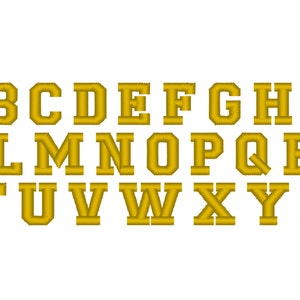 Sport, collegiate, Athletic Mini Font machine embroidery designs - many sizes INSTANT DOWNLOAD satin stitch alphabet letters uppercase, BX